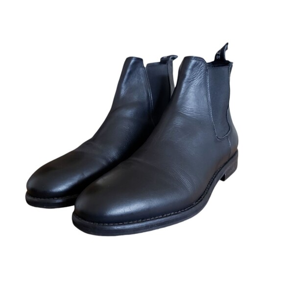 Allsaints Chelsea Boots Black Leather All Saints Women's Size 10 EUR Size 41 - Picture 2 of 12